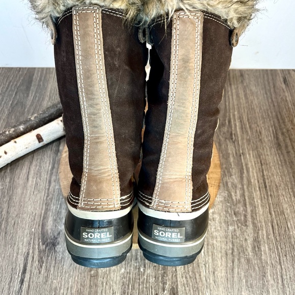 *Sorel | Joan Of Arctic NL1540-248 Sudan Brown Suede Waterproof Boots Size 7 - Picture 12 of 16